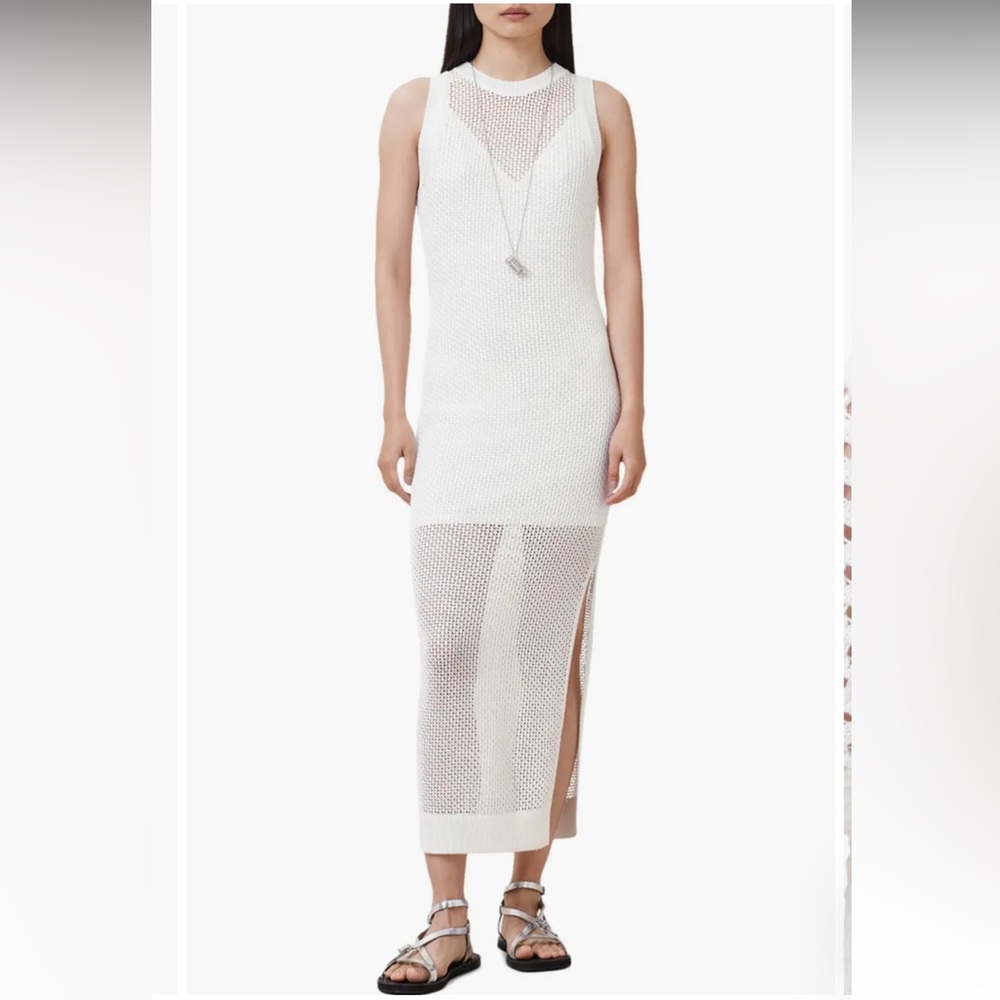 Miro Open Stitch Dress AllSaints NWT Resort Coverup High Slit